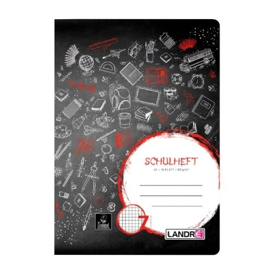 Abbildung von Schulheft A5 Lineatur 07 kariert Landre 16 Blatt