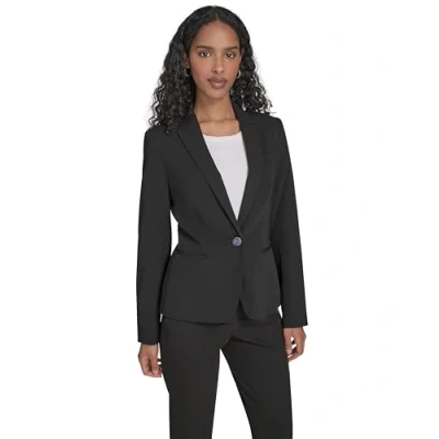Abbildung von Tommy Hilfiger Damen Blazer Business Jacke mit schmeichelnder Passform und EIN Knopfverschluss, Black, 36