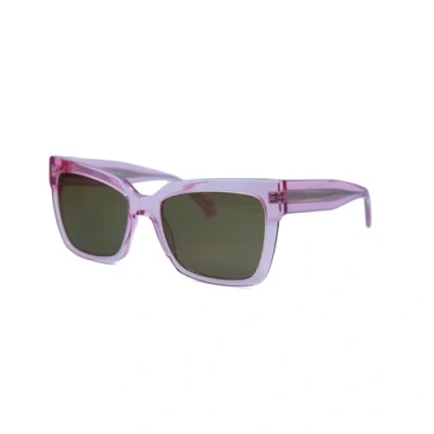 Abbildung von Calvin Klein Damen CKJ24606S 661 Gläser SONNENBRILLEN Acetat Rosa Grün Quadratisch Normal