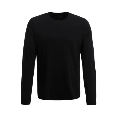Abbildung von Armani Exchange Herren 8nzm77 Langarmshirt, Schwarz, M