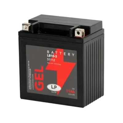 Abbildung von LANDPORT Batterie 12 V 11 Ah (GB10L A2) [wartungsfrei &amp; versiegelt] kompatibel für Gilera, Kawasaki, Yamaha