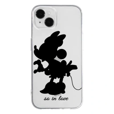 Abbildung von ERT GROUP Handyhülle für Apple iPhone 14 Original und offiziell Lizenziertes Disney Muster Minnie 002 optimal an die Form des Handy angepasst, teilweise transparent