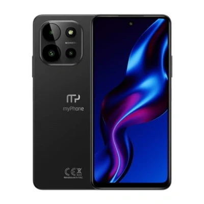 Abbildung von Schlankes und Elegantes Smartphone NFC Funktion ohne vertag myPhone N23 5G Cosmic Black + kostenlose Tasche 5000mah Akku 50mpx Kamera