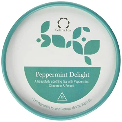 Abbildung von Solaris Tea Bio Peppermint Delight, 15 Seidenteebeutel, 1er Pack (1 x 30 g)