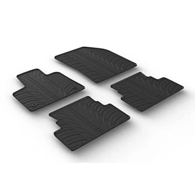 Abbildung von Gledring 0097 Fußmattensatz Gummi vorne und hinten 4 schwarz 750mm 550mm OPEL: Grandland X