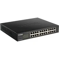 Abbildung von D Link DGS 1100 24PV2/E 24 Port Gigabit PoE Smart Switch (24 x 10/100/1000 Mbit/s, Davon 12 Ports, lüfterlos) schwarz Nur EU Netzkabel