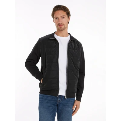 Abbildung von Tommy Hilfiger MIX Media ZIP Übergangsjacke, Herren, Größe: Small, Black