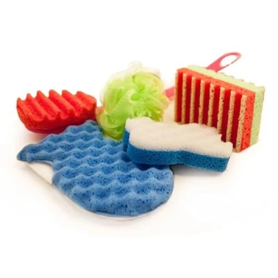 Abbildung von martini SPA Sponge Starter Set bestehend aus 1 Handschuh, Bürste, 2 Schwämmen und Netzschwamm mit Geschenkbox Karte, 45,5 x 10 16 cm, 5 Einheiten Made in Italy