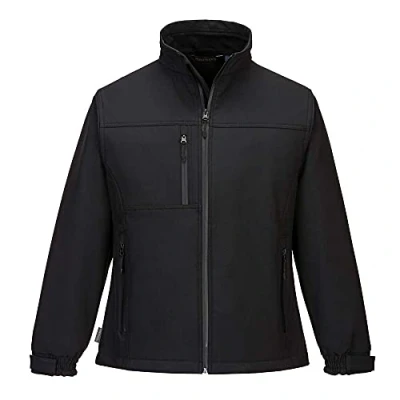 Abbildung von Portwest Charlotte Damen Softshelljacke (3L), Größe: L, Farbe: Schwarz, TK41BKRL