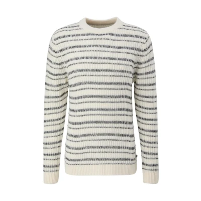 Abbildung von QS Strickpullover, Herren, Größe: Small, Wollweiß