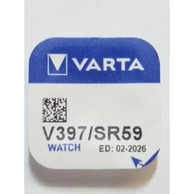 Abbildung von Varta V397/SR59 Knopfzelle Silberoxid Uhrenbatterie, 1 Stück