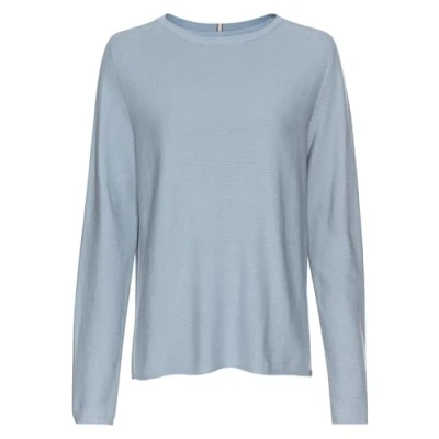 Abbildung von camel active Rundhals Strickpullover, Damen, Größe: Medium, Soft blue