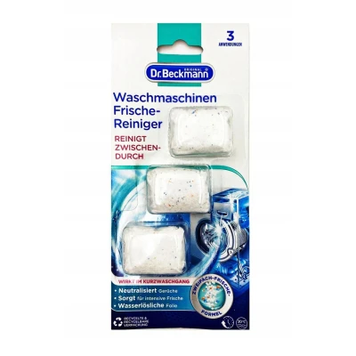 Abbildung von Dr. Beckmann Waschmaschinen Frische Reiniger im praktischen Cap Format 3 x 20g