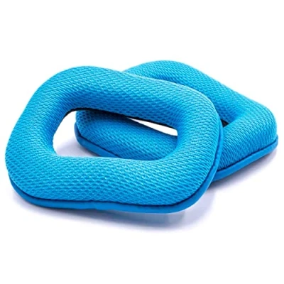 Abbildung von vhbw Ohrpolster Ersatz Polster kompatibel mit Logitech F430, F450, G35, G430, G450, G930 Kopfhörer Headset, blau