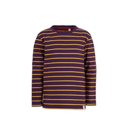 Abbildung von Band of Rascals Longsleeve Striped Langarmshirt für Kinder, Größe: 164, Dark purple mustard