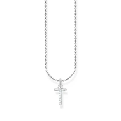 Abbildung von Thomas Sabo Kette mit Buchstaben Anhänger T 925 Sterlingsilber KE2259 051 14