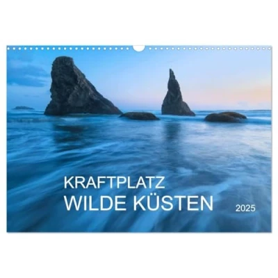 Abbildung von Kraftplatz Wilde Küsten (Wandkalender 2025 DIN A3 quer), CALVENDO Monatskalender