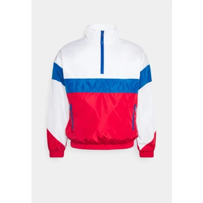 Abbildung von Urban Classics Ladies TONE Stand UP Collar Jacket Windbreaker, Damen, Größe: XS, White/firered/brightblue
