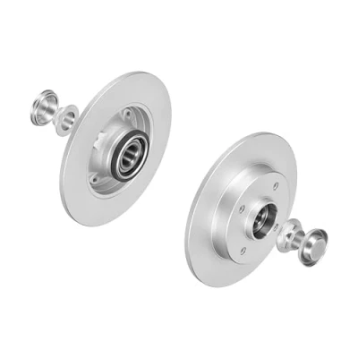 Abbildung von f.becker_line Bremsscheiben 001 Hinten Rechts Links passend für CITROEN C4 II DS3