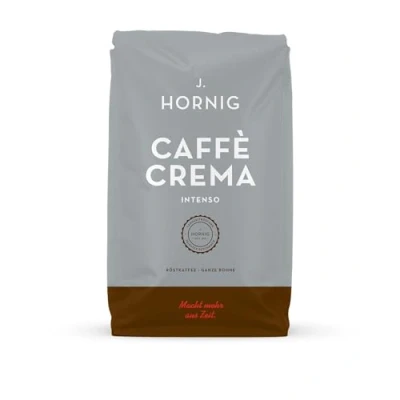 Abbildung von J. Hornig Kaffeebohnen Espresso, Caffè Crema Intenso, 1kg ganze Bohnen, kräftig schokoladiger Geschmack, für Vollautomaten, Siebträgermaschine und Espressokocher