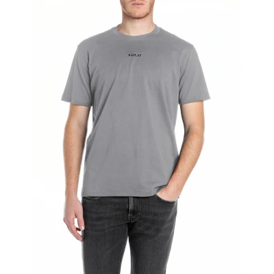 Abbildung von Replay Tshirt basic, Herren, Größe: XXL, Lead grey