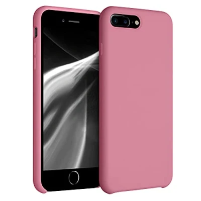 Abbildung von kwmobile Hülle kompatibel mit Apple iPhone 7 Plus/iPhone 8 Plus Silikon Handy Case Handyhülle weiche Oberfläche kabelloses Laden Sweet Candy