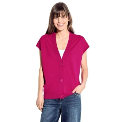 Abbildung von Cecil Strickjacke, Damen, Größe: Small, Pink