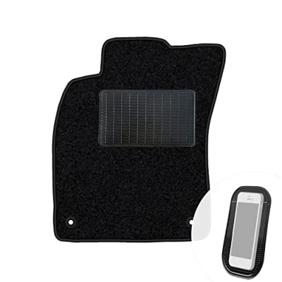 Abbildung von moto MOLTICO Fahrer Fußmatte Auto Velours Fahrerseite Autoteppiche Schwarz Fahrermatte 1 teilig passend für Audi A6 C5 1997 2004