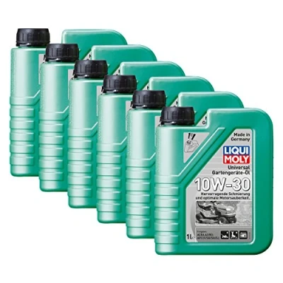 Abbildung von 6x LIQUI MOLY 1273 Universal Gartengeräte Öl 10W 30 4 Takt 1L