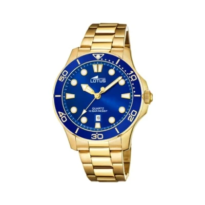 Abbildung von Lotus Herren Analog Quarz Uhr mit Edelstahl Armband 18761/1