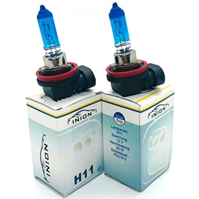 Abbildung von INION H1 H3 H4 H7 H8 H11 9005 9006 HB3 HB4 Xenon Look Lampen zur Auswhl 6000 Kelvin E Prüfzeichen StVO Zugelassen (H11 12V 55W)