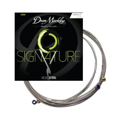 Abbildung von Dean Markley 2501?Extra Light Signature Serie E Gitarre Saiten (0,08 0,38) 6 strings