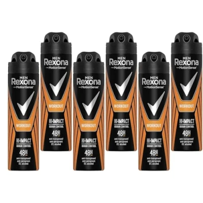 Abbildung von 6x REXONA Deospray Men/Antitranspirant Workout 150ml