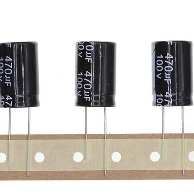 Abbildung von 10 Stück 100V 470UF Steckbarer Aluminium Elektrolytkondensator 16x25 16 * 25mm
