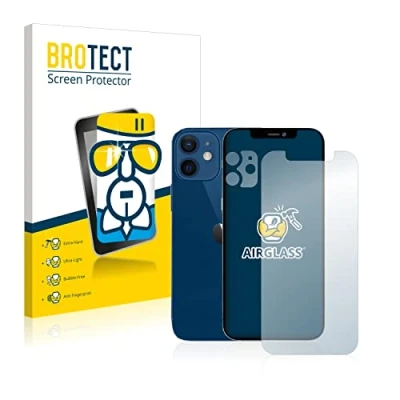 Abbildung von BROTECT Schutzglas für Apple iPhone 12 (Display+Kamera) Schutzfolie Panzer Folie Glas [Extrem Kratzfest 9H, Anti Fingerprint, Ultra Transparent]