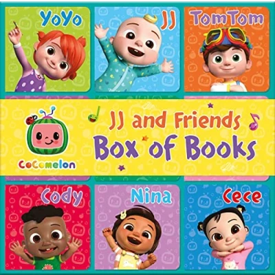 Abbildung von Official CoComelon: JJ &amp; friends box of Books: Learn about and with this 9 early learning illustrated board books for children aged 1, 2 3 4 years