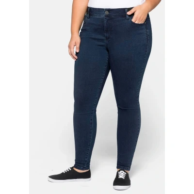 Abbildung von Sheego Stretch Jeans &quot;Große Größen&quot;, &quot;Die Skinny&quot;, wächst bis zu 3 Gr. mit