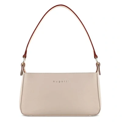 Abbildung von bugatti Ella kleine Damen Umhängetasche Kunstleder, Reißverschluss, in Beige