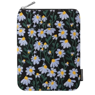 Abbildung von Dadanism 6 7&quot; Daisy Embroidery Tasche Sleeve Kompatibel mit 6&quot; Kindle 11. 2024 2022/10. 2019/8. 2016, 6,8&quot; Paperwhite 12. 2024/11. 10. 2021 2018, Kobo/Tolino eReader, Blaue Gänseblume