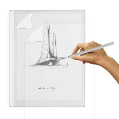 Abbildung von [2 Stück] Like Matte Papier Folie für BOOX Go ePaper 10,3&quot; 2024, [Blendfreiem] PET Gefühl Displayschutzfolie zum Zeichnen, Schreiben, Skizzieren