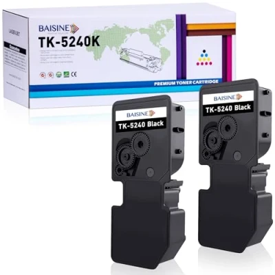 Abbildung von BAISINE 2 Schwarz TK5240 TK 5240K Toner Kompatibel für Kyocera 5240 Ecosys P5026cdn P5026cdw M5526cdn M5526cdw 1T02R70NL0