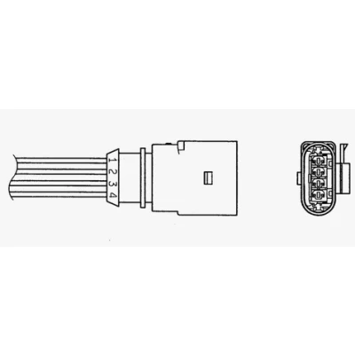 Abbildung von NGK 0050 Lambdasonde beheizt 4 AUDI: A4 B7 Avant, A6 C6 Limousine