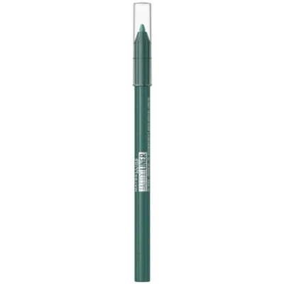Abbildung von Maybelline New York Wasserfester Eyeliner mit wischfester, farbintensiver Gel Textur, Tattoo Liner Pencil, Nr. 815 Tealtini (Grün), 1 Stück