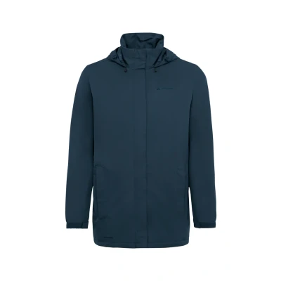 Abbildung von VAUDE Men&#039;s Escape Parka Regenjacke Herren, Wasserdichter Regen aus recyceltem Polyester, 2 Wege Reißverschluss, Verstellbare Kapuze, PFC frei, Nachhaltig