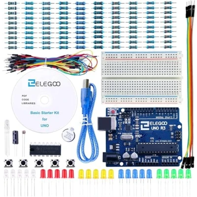 Abbildung von ELEGOO Basic Starter Kit Deutsch mit R3 Mikrocontroller Board