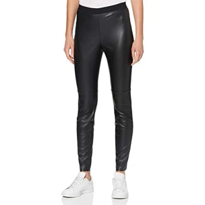 Abbildung von HUGO Women&#039;s Hose Honati Aus Kunstleder, Black (001), 34