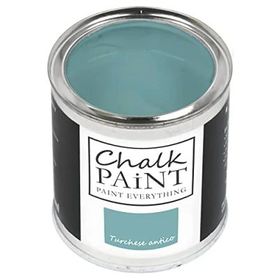 Abbildung von Chalk Paint Everything® Turchese Antico (Antik Türkis) (750 ml) Wasserbasierte Kreidefarbe für Shabby Chic Möbel, Dekoration und Recycling Projekte Ungiftig, leicht anzuwenden