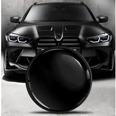 Abbildung von Biomar Labs Motorhaube Kofferraum Plakette Abzeichen 82mm Kompatibel mit BMW Emblem 51148132375 Schwarz EO 28