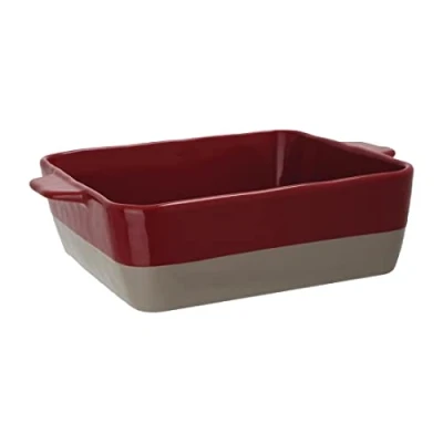 Abbildung von Olympia DB527 Bräter, Keramik, Rot/Taupe
