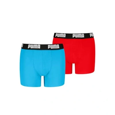 Abbildung von PUMA Boy&#039;s Everyday Basic Boxer, Blue/red, 170/176 (2er Pack)